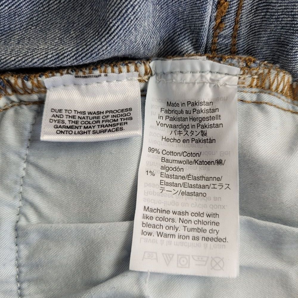 J Crew Mercantile high-rise medium wash cropped jeans raw hem size 20 2X boho - Picture 8 of 9